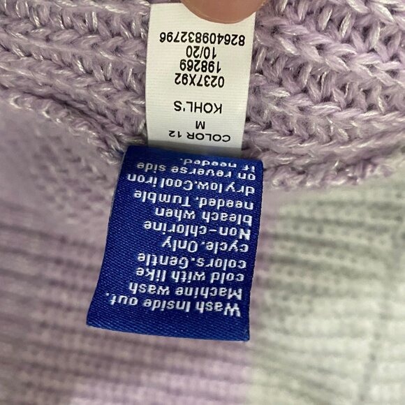 Apt 9 Open Front Cardigan Womens M Sweater Color Block Spring Light Academia - Picture 6 of 6